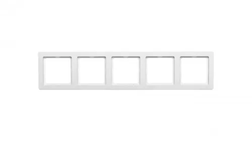 Berker Q.1 Ramka pięciokrotna śnieżnobiały aksamit 10156089