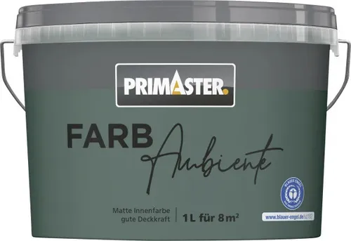 Primaster Farbambiente Wandfarbe matt waldgrün 1 L Innen
