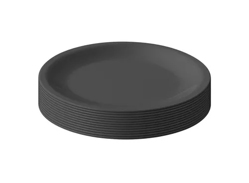 Engelland Plastikteller Wiederverwendbare Kunststoffteller, flach, BPA-frei, Ø 23,5 cm, (12 St), bruchfest, Mehrweg, mikrowellen- & spülmaschinenfest, Camping, Party