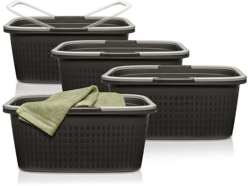 Wäschekörbe Grau von Hausfelder