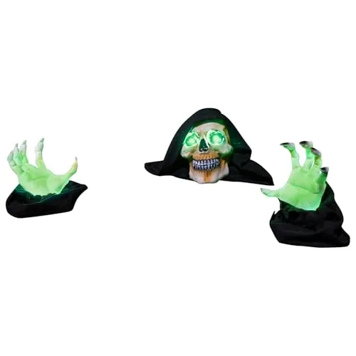 Amscan - Animierter Groundbreaker Skelett Kopf