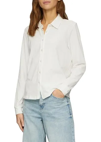 Stylisches Damen T-Shirt - Relaxed Fit T-Shirt mit Hemdkragen und Knopfleiste, ideal für lässige Outfits und Komfort im Alltag