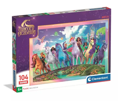 Puzzle 104 Super Unicorn Academy 25098 Clementoni 8005125250981