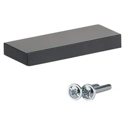 SOTECH Griffleiste LineaGrip Schrankgriff – Bohrabstand 32 mm, schwarz (5 Stück) - Schwarz