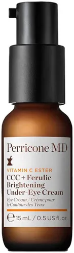 Perricone MD Vitamin C Ester CCC + Ferulic Brightening Under-Eye Cream 15 ml - Augencreme mit 3 Formen von Vitamin C, die dunkle Augenringe sichtbar reduziert und für einen strahlenden Blick sorgt. Beruhigt die empfindliche Haut und minimiert Schwellungen dank Peptiden und biomimetischem Haferprotein.