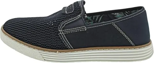 Rieker Slipper Blau - Bequeme Herren Schuhe - Slipper & Mokassins für Herren mit gepolsterter Decksohle, flexibler Laufsohle und rutschhemmendem, super leichtem Design für optimalen Tragekomfort.