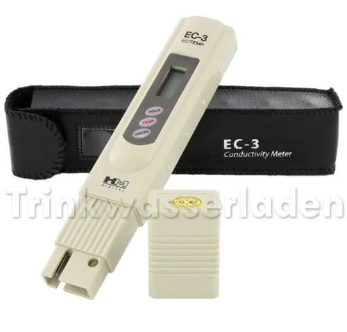 HM Digital EC-3 Leitfähigkeitsmesser für Umkehrosmose - Digitales Messgerät zur präzisen Messung von TDS und Leitwert, ideal für Wasseraufbereitung und Aquaristik.