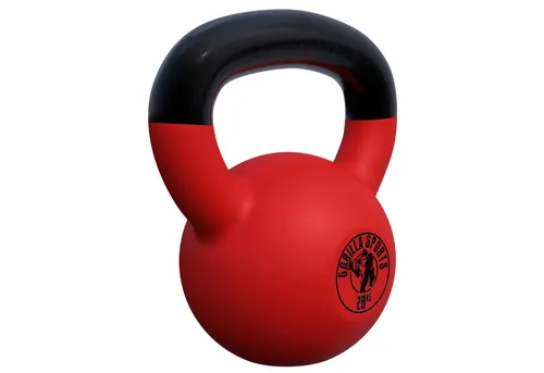 GORILLA SPORTS Kettlebell 2 - 32 kg Gewichte, Gusseisen, Neopren - Kugelhantel, Schwunghantel, (Einzeln / Set), Bodenschonende, Kugelgewicht für Fitness, Gym, Krafttraining
