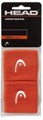 Head Schweissband Handgelenk Logo orange - 2 Stück