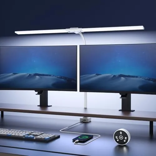 LED Dimmbar Schreibtischlampe 1500LM 24W Klemmbar