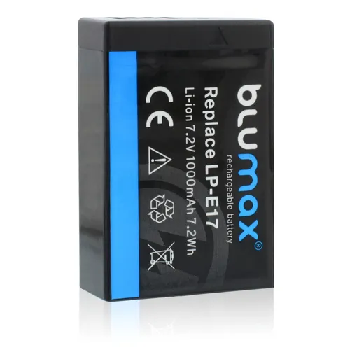 Blumax Akku passend für Canon LP-E17 EOS RP M3 M6 750D 760D R8 R10 R50 1000 mAh