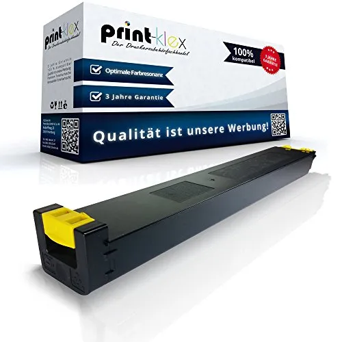 Print-Klex Tonerkartusche Yellow MX-31GTYA kompatibel für Sharp - 15.000 Seiten Sharp MX2301N MX2600N MX3100N MX4100 MX4100N MX4101N MX5000N MX5000 Series MX5001N MX5100N MX31 MX 31GT YA MX31GTYA Gel