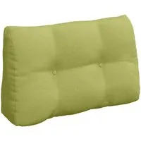 vidaXL Rückenkissen Hellgrün 80 x 24 x 50 cm – Ergonomisches Design - Modernes Rückenkissen in Hellgrün, ideal für Wohnzimmer und Büros. Ergonomische Form unterstützt die Körperhaltung und sorgt für hohen Sitzkomfort. Mit abnehmbarem Bezug für einfache Reinigung. Perfekte Ergänzung für jedes Zuhause.
