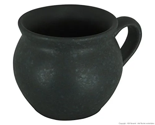 Florsol Original Bunzlauer Keramik Kugelbecher V=0,32 Liter im Dekor Zielon