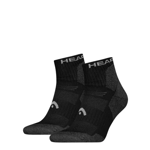 HEAD Hiking All Climates Quarter Wander Outdoor Socken 2P | 35/38 | Black