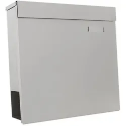 Rottner Briefkasten T05744 Kensington, silber aus Edelstahl