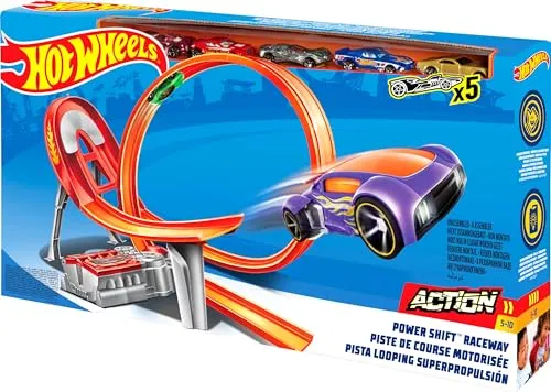 Hot Wheels acrobatische racebaan Power Shift Raceway