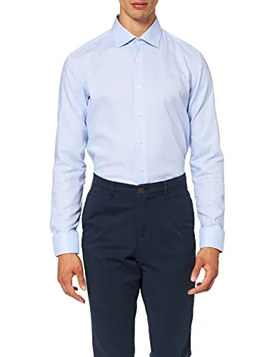 seidensticker Businesshemd X-Slim Kentkragen Uni blau XL - Elegantes Businesshemd in blau mit X-Slim Passform, bügelfrei und pflegeleicht, ideal für den modernen Herren.