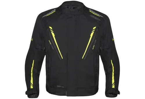Germot Spencer Evo Textiljacke Schwarz/Gelb - Übergröße BM - Motorradjacke für Big Size mit wasserdichter und atmungsaktiver REISSA® Klimamembrane. Ideal für jedes Wetter dank Belüftungsreißverschlüssen und herausnehmbarem Innenfutter.