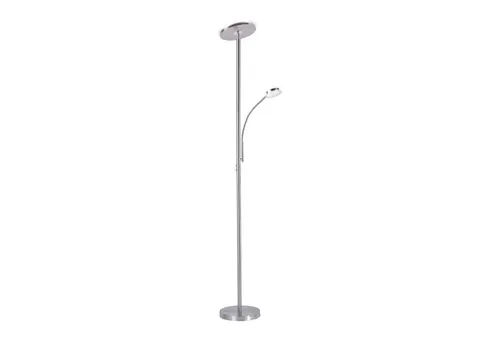 Moderne LED-Deckenfluter mit flexiblem Lesearm - Stehleuchten mit dimmbarem Fluterkopf und flexiblem Lesearm für individuelle Lichtgestaltung. Ideal für gemütliche Atmosphäre im Büro oder Zuhause.