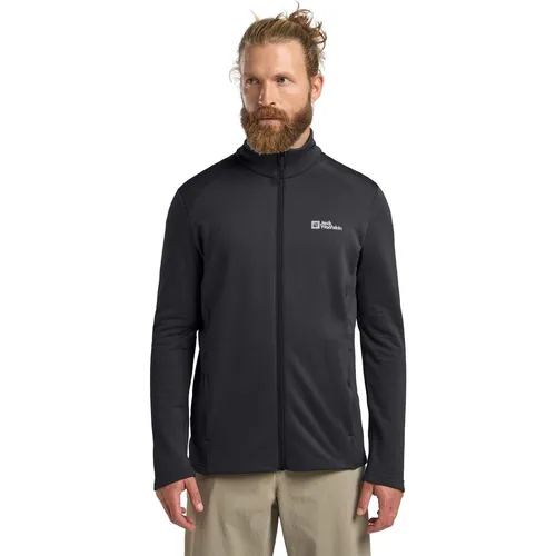 Jack Wolfskin Herren Kolbenberg Fz M Fleece-Jacke - Funktionsjacke aus leichtem Gitter-Fleece mit 2 Hüfttaschen für optimalen Tragekomfort und vielseitige Einsatzmöglichkeiten.
