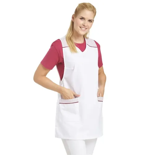 Überwurfschürze Damen weiß 08/1229/01, Größe I in weiß von Leiber