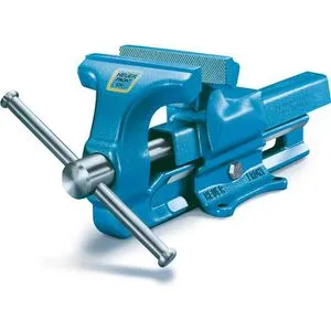 Heuer Schraubstock Front 100120 - 120mm Backenbreite, geschmiedet aus unzerbrechlichem Stahl, ideal für präzises Arbeiten und hohe Spannkraft