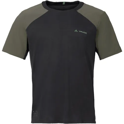 Vaude Herren Moab Pro T-Shirt – Schwarz, Größe M - Funktionales T-Shirt für Mountainbiker, gefertigt aus pflegeleichtem Material mit Stretch-Einsätzen und optimaler Ventilation für höchsten Tragekomfort.