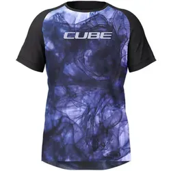 Cube Artline kurzarm MTB Trikot - blue / black - XS von CUBE
