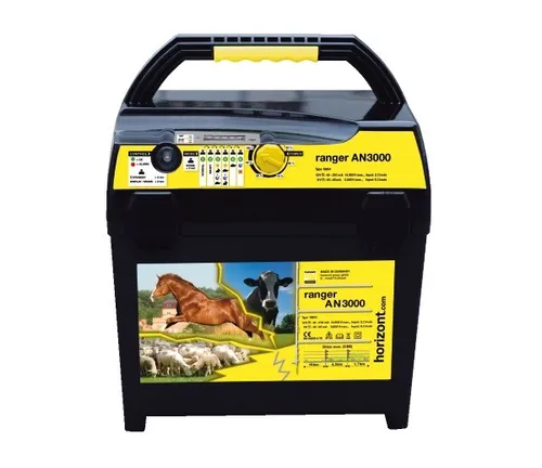 Weidezaungerät ranger AN3000 - 12 Volt, Elektrozaun Duo Gerät für mobile Zäune