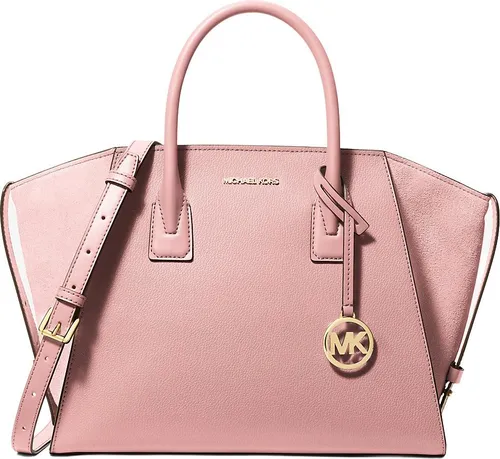 Michael Kors Handtasche für Damen – Rosa - Elegante Handtasche aus 100 % Leder mit Wildleder-Besatz in sanftem Powder Blush. Geräumige Maße und durchdachte Innenaufteilung für optimale Organisation. Ideal für Alltag und besondere Anlässe.