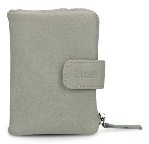 ZWEI M.WALLET Geldbeutel MW5 sage - Kompakte Damen Geldbörse aus hochwertigem Kunstleder mit 6 Kartenfächern, Münzfach mit Reißverschluss und Druckknopfverschluss für sichere Aufbewahrung. Ideal für jede Handtasche.