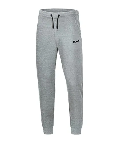 JAKO Herren Jogginghose Base mit Bündchen, Hellgrau-Meliert, S - Hosen aus 100% Baumwolle, weich und bequem, ideal für Sport und Freizeit mit elastischem Bund und praktischen Seitentaschen.