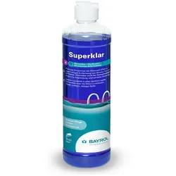 Bayrol Flockungsmittel SuperKlar 0,5 L - Bayrol Flockungsmittel SuperKlar 0,5 L · flüssiges Konzentrat zur effektiven Entfernung von Trübstoffen · ideal für Kartuschenfilter · sorgt für kristallklares Wasser und verbessert die Filtrationswirkung.