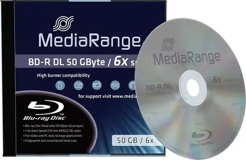 MEDIARANGE BD-R DL - 50 GB 6x - Jewel Case (Schachtel)