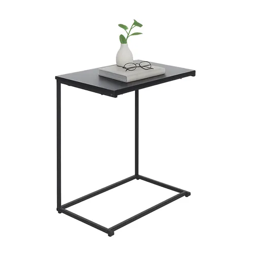 Beistelltisch C-Tisch – vielseitiger Sofatisch - Tische & Stehtische – Eleganter C-Tisch in Schwarz mit 55 cm Breite, ideal als Anstelltisch für Sofa oder Bett, platzsparend und modern.