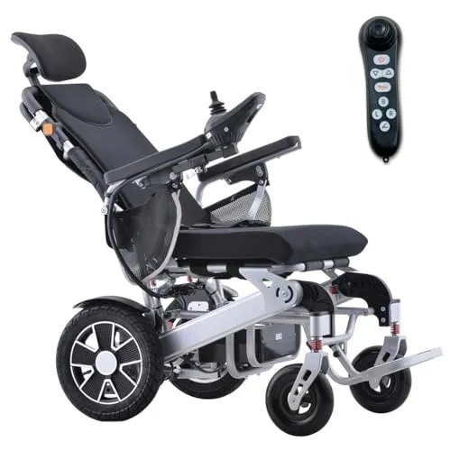 Leichter faltbarer Elektrorollstuhl mit verstellbarer Rückenlehne Fernbedienung, sitzbreite 47 cm, modell J26R