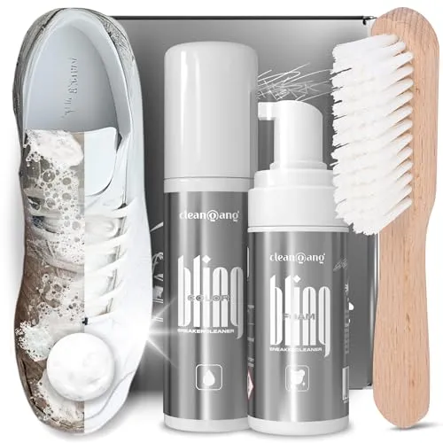 cleangang Reinigungsset Schuhbürste & Schuhputzset – Ideale Reinigung & Pflege für Lederschuhe & Sneaker, mit Schuhcreme, Schuhputzbürste & Bürste zur Reinigung – Perfekt für Schuhpflege & Lederpflege