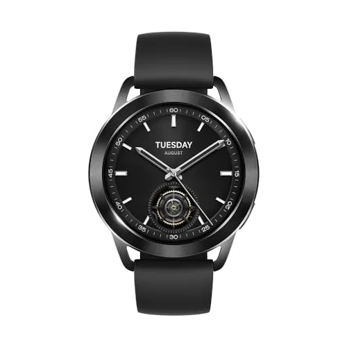 Xiaomi Watch S3 - 47 mm Aluminium Edelstahl, elegante Smartwatch mit vielseitigen Funktionen für jeden Anlass