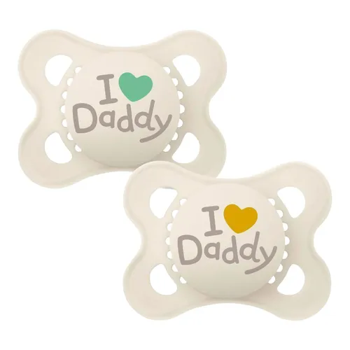 Mam 2er-Pack Schnuller Original Silikon, 0-6M 8341494 in beige von MAM