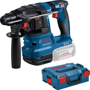 Bosch Professional 18V System Akku Bohrhammer GBH 18V-22 - Kompakt, ergonomisch und ideal für 6- bis 10-mm-Löcher, inklusive L-BOXX, mit KickBack Control und Vibration Control