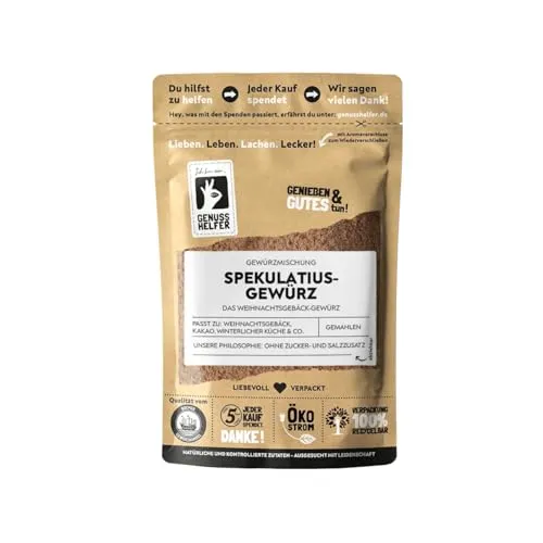Bremer Gewürzhandel Spekulatius Gewürz, 10 x 50g – Aromatisch für Ihre Weihnachtsbäckerei - Verleihen Sie Ihren Weihnachtsplätzchen den unverwechselbaren Geschmack von Spekulatius. Ideal für Gebäck und festliche Getränke – ein Muss für die Weihnachtszeit!