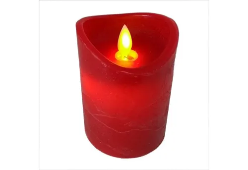 ToCi 4 x LED Kerzen Rot – Flammenlos mit Timer und beweglicher Flamme - LED Kerzen mit Echtwachshülle und realistischem Flammeneffekt – sicher und sauber für stimmungsvolle Atmosphäre in jedem Raum, ideal für die Adventszeit.