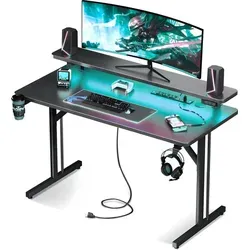 Five Stars® Gaming Schreibtisch mit LED-Beleuchtung von Five Stars