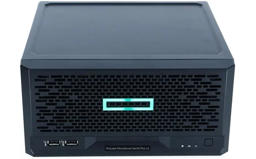 HPE ProLiant MicroServer Gen10 Plus v2 - Intel Xeon E-2314 - Kompakter Server mit Intel Xeon E-2314, 16 GB RAM und 1 TB HDD. Ideal für kleine Unternehmen, flexibel erweiterbar und mit anpassbarer Grafikkarte.