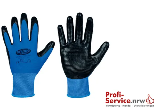 Paar Gr. 9 Nitrilhandschuhe Mechanikerhandschuhe *PROFILGRIP* STRONGHAND 1