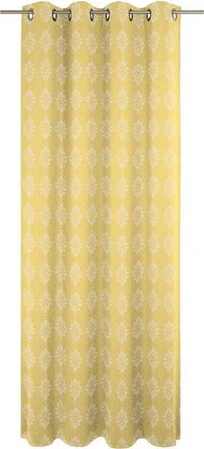 Adam Vorhang Romantic Puligny Light - Fertiggardinen aus 100 % Bio-Baumwolle, blickdicht und mit romantischem Ornamentdesign für ein gesundes Wohnklima – ideal für eine elegante Raumgestaltung.