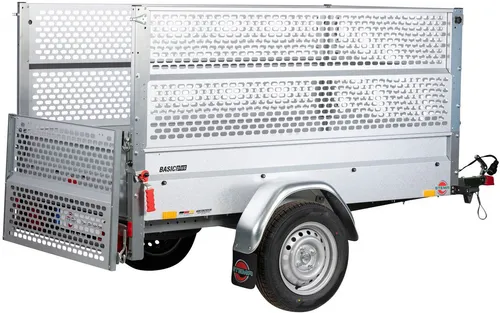 STEMA PKW-Anhänger Basic 750 mit Kippdeichsel - Autoanhänger mit 554 kg Nutzlast und kippbarer Deichsel für platzsparende Lagerung, ideal für Haus, Hof und Garten.