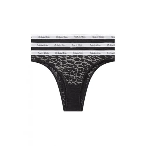 CALVIN KLEIN UNDERWEAR Brasilslip 3er Pack Damen - Stylischer 3er Pack Brasilslips in Schwarz, körpernaher Schnitt mit elastischem Logobund. Ideal für den täglichen Komfort und modische Akzente.