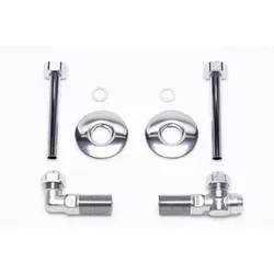 BUDERUS WW-Anschluss Set 1/2'' für Unterputzmontage - Installationsmaterial für Kalt- und Warmwasser, DN10, ideal für eine saubere und platzsparende Unterputzmontage.